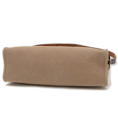 エールバッグジップ PM トワルオフィシエ/カーフ ベージュ/ブラウン T刻印 ショルダーバッグ