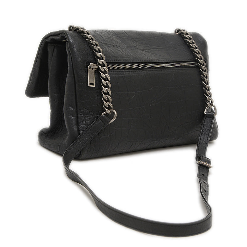 ウエストハリウッド ショルダーバッグ レザー ブラック シルバー金具 620663 ショルダーバッグ