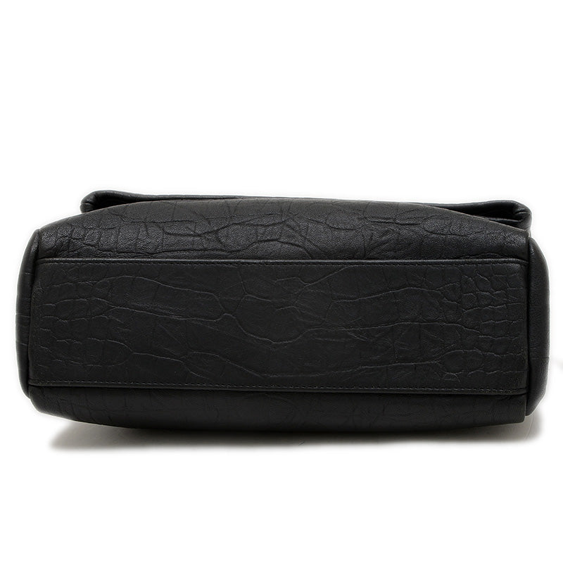 ウエストハリウッド ショルダーバッグ レザー ブラック シルバー金具 620663 ショルダーバッグ