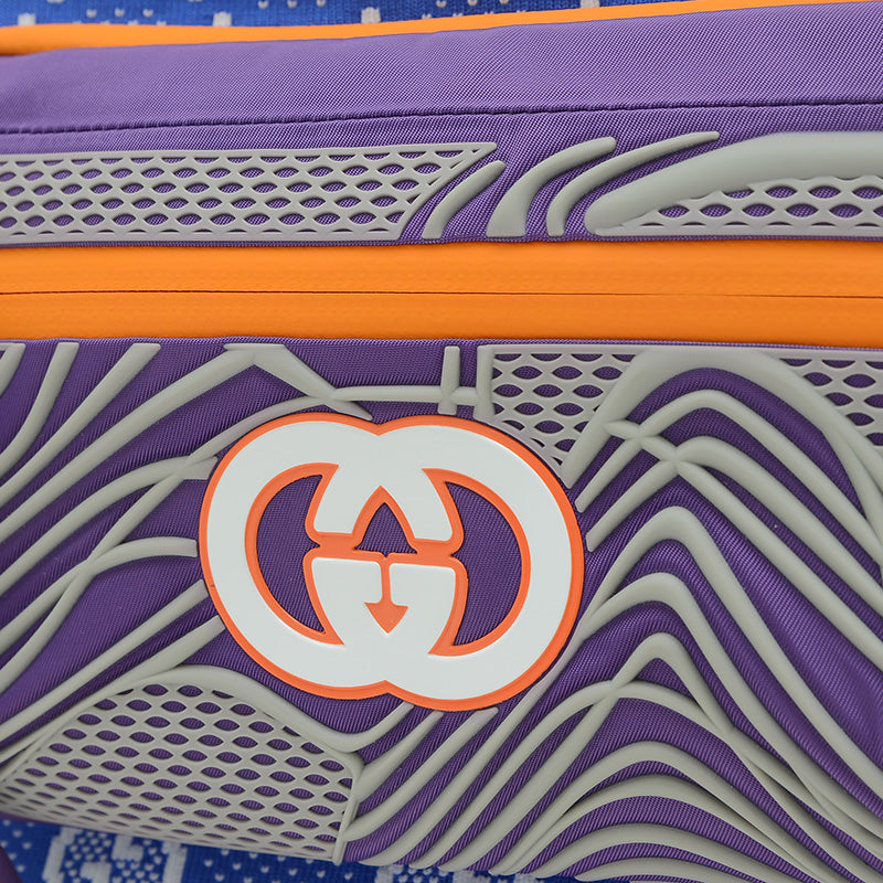 GGナイロン ウエストバッグ ナイロン/ラバー パープル/ブルー 752102 ウエストバッグ