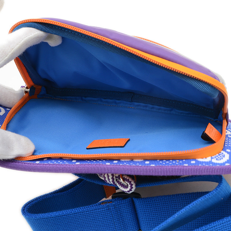 GGナイロン ウエストバッグ ナイロン/ラバー パープル/ブルー 752102 ウエストバッグ