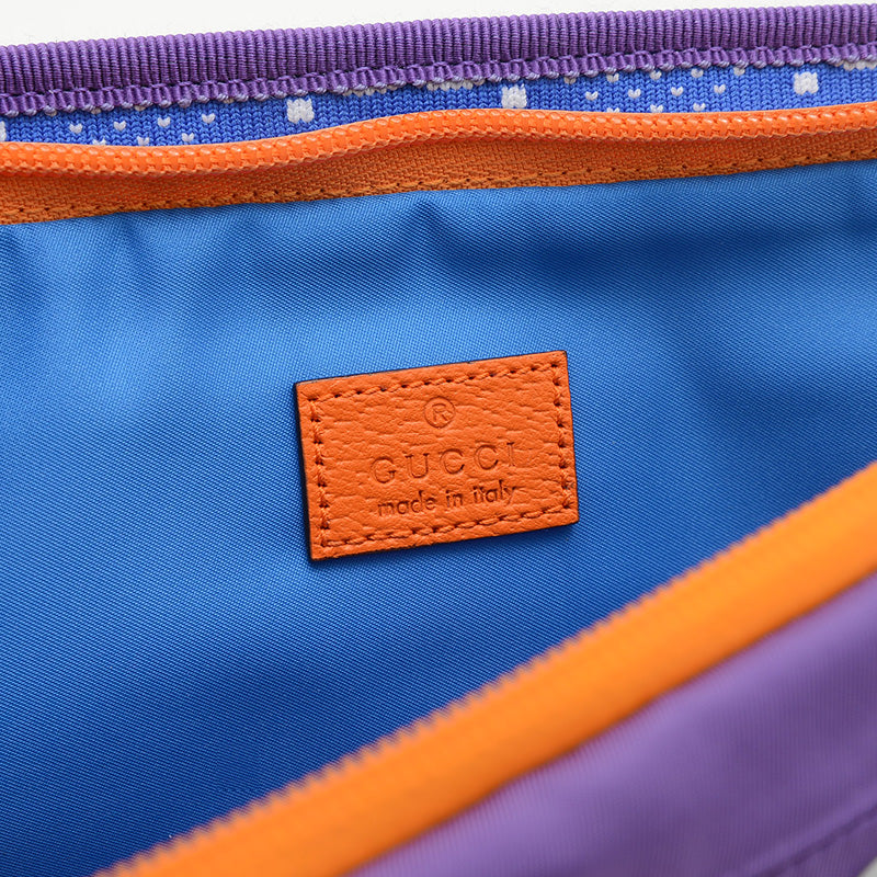 GGナイロン ウエストバッグ ナイロン/ラバー パープル/ブルー 752102 ウエストバッグ