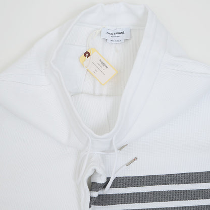 4BAR ストライプ スウェットパンツ コットン ホワイト メンズ 3サイズ パンツ