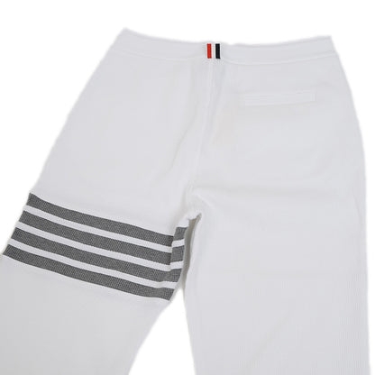 4BAR ストライプ スウェットパンツ コットン ホワイト メンズ 3サイズ パンツ