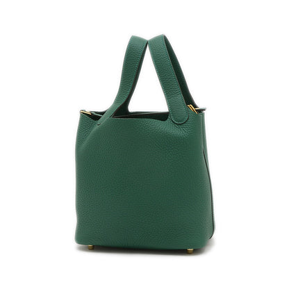 ピコタンロック PM 18 トリヨン ヴェールモワイヤン ゴールド金具 W刻印 ハンドバッグ