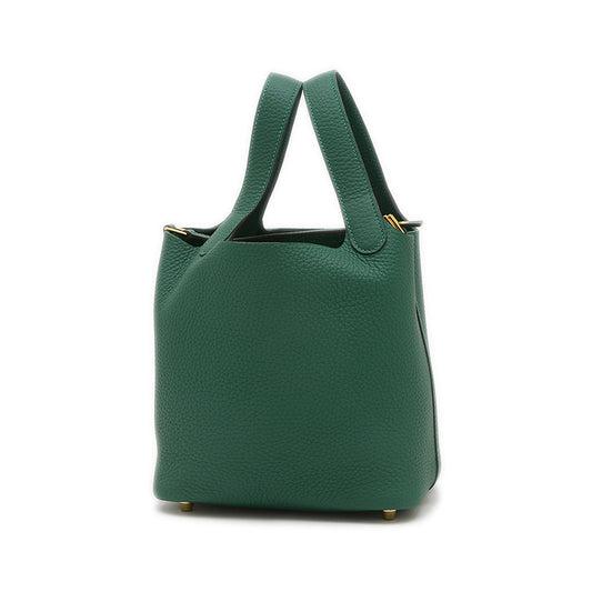 ピコタンロック PM 18 トリヨン ヴェールモワイヤン ゴールド金具 W刻印 ハンドバッグ