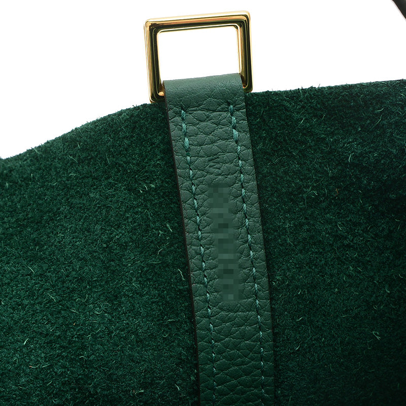 ピコタンロック PM 18 トリヨン ヴェールモワイヤン ゴールド金具 W刻印 ハンドバッグ