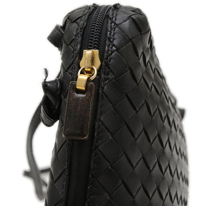 ノディーニ イントレチャート ショルダーバッグ レザー ブラック ヴィンテージ ショルダーバッグ