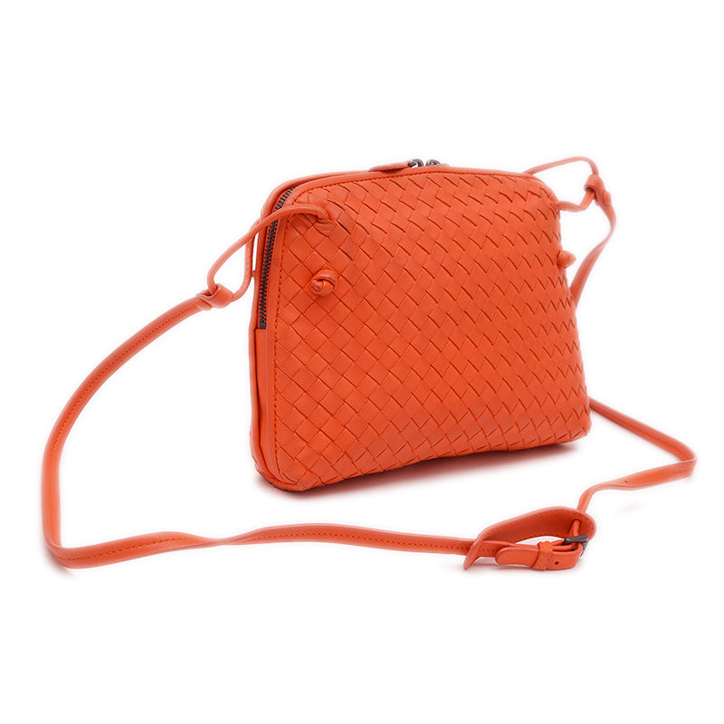 イントレチャート ショルダーバッグ レザー オレンジ ショルダーバッグ