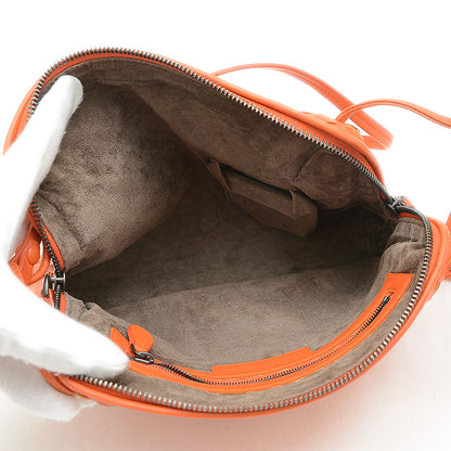 イントレチャート ショルダーバッグ レザー オレンジ ショルダーバッグ