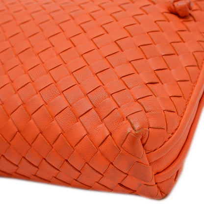 イントレチャート ショルダーバッグ レザー オレンジ ショルダーバッグ