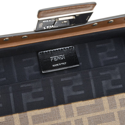 ズッカ バケット トランク ショルダーバッグ キャンバス/レザー ブラウン 7VA507 ショルダーバッグ