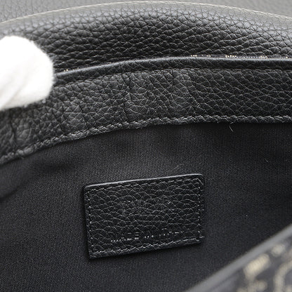 サドルバッグ オブリーク ショルダーバッグ ジャガード ブラック ショルダーバッグ