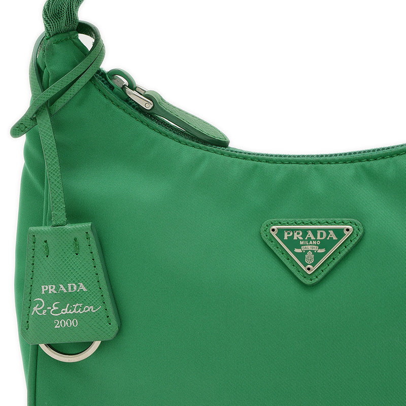 Re-Edition ミニハンドバッグ ナイロン グリーン 1NE204 ハンドバッグ