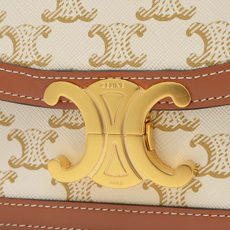 ティーン トリオンフ ショルダーバッグ キャンバス/レザー ホワイト/タン 188882 ショルダーバッグ