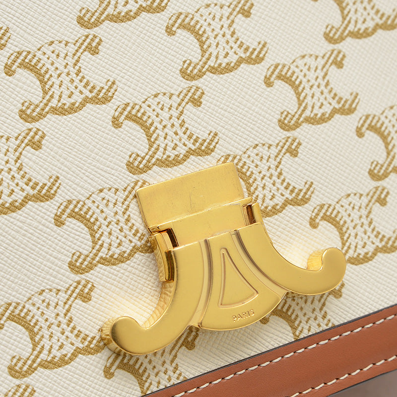 ティーン トリオンフ ショルダーバッグ キャンバス/レザー ホワイト/タン 188882 ショルダーバッグ