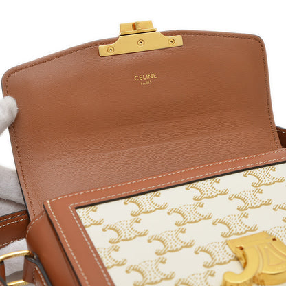 ティーン トリオンフ ショルダーバッグ キャンバス/レザー ホワイト/タン 188882 ショルダーバッグ