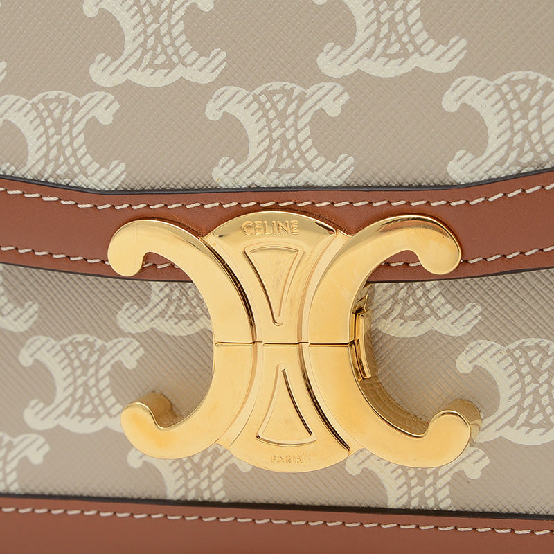 ティーン トリオンフ ショルダーバッグ キャンバス/レザー グレージュ/タン 188882 ショルダーバッグ