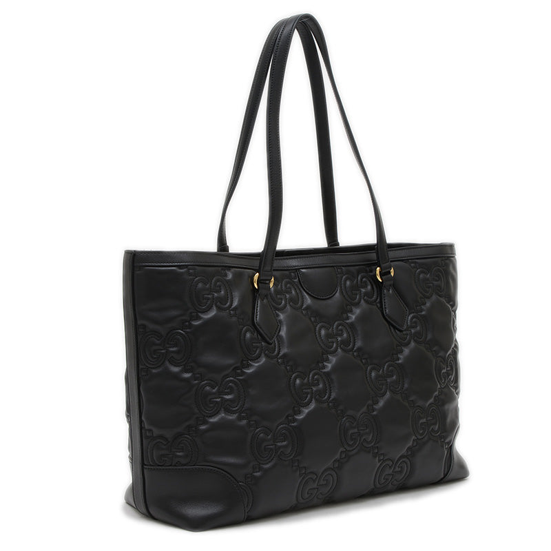 GGマトラッセ ラージ トートバッグ ブラック 631685 トートバッグ
