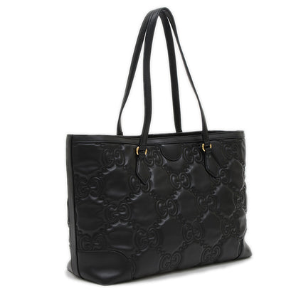 GGマトラッセ ラージ トートバッグ ブラック 631685 トートバッグ