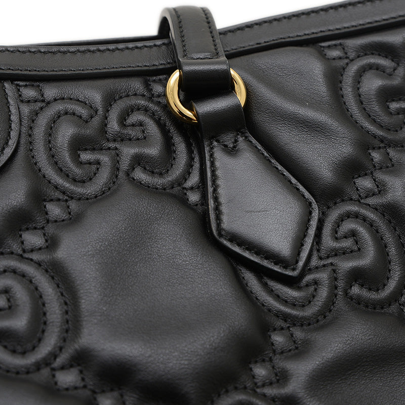 GGマトラッセ ラージ トートバッグ ブラック 631685 トートバッグ