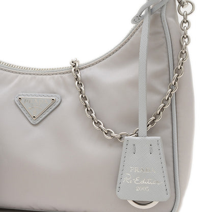 Re-Edition 2WAY ショルダーバッグ ナイロン グレー ポーチ付き 1BH204 ショルダーバッグ