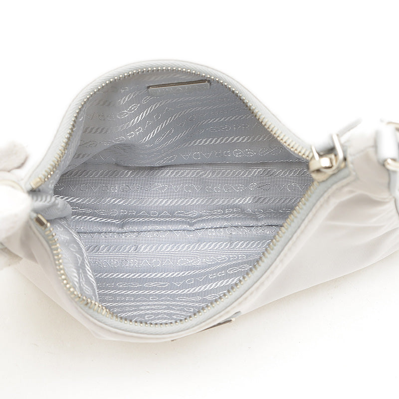 Re-Edition 2WAY ショルダーバッグ ナイロン グレー ポーチ付き 1BH204 ショルダーバッグ