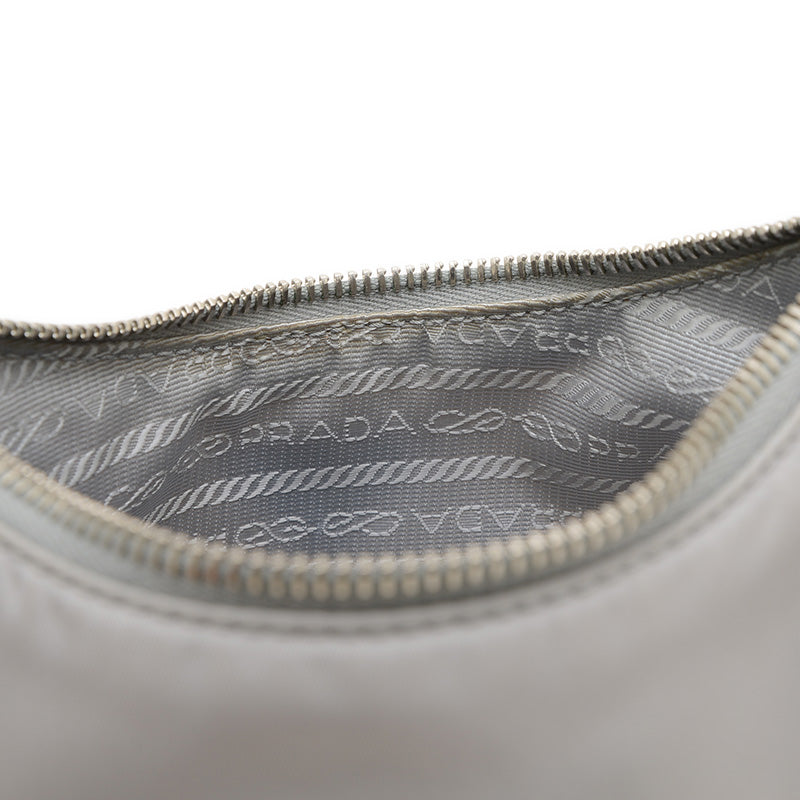 Re-Edition 2WAY ショルダーバッグ ナイロン グレー ポーチ付き 1BH204 ショルダーバッグ