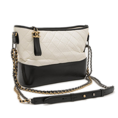 ガブリエル ドゥ ホーボー ショルダーバッグ レザー ホワイト/ブラック ショルダーバッグ