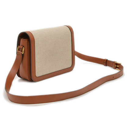 クラシック トリオンフ ショルダーバッグ キャンバス/レザー ナチュラル/タン 191242 ショルダーバッグ