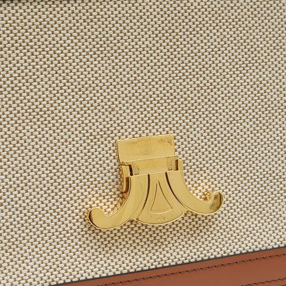 クラシック トリオンフ ショルダーバッグ キャンバス/レザー ナチュラル/タン 191242 ショルダーバッグ