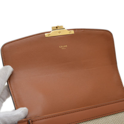 クラシック トリオンフ ショルダーバッグ キャンバス/レザー ナチュラル/タン 191242 ショルダーバッグ