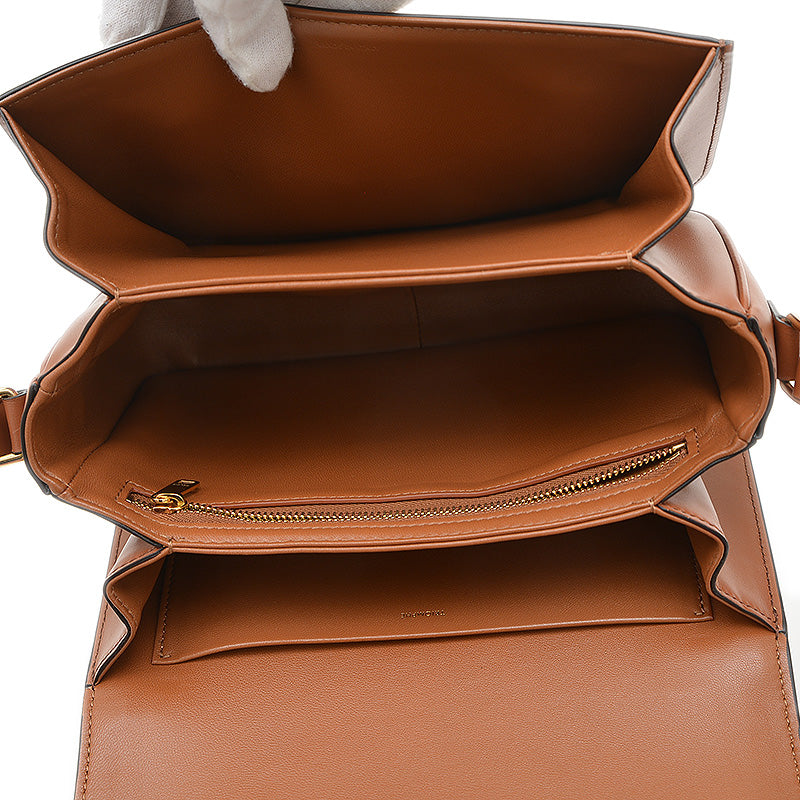 クラシック トリオンフ ショルダーバッグ キャンバス/レザー ナチュラル/タン 191242 ショルダーバッグ