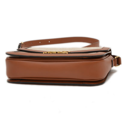 クラシック トリオンフ ショルダーバッグ キャンバス/レザー ナチュラル/タン 191242 ショルダーバッグ