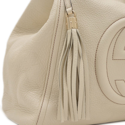 ソーホー インターロッキングG トートバッグ レザー アイボリー 282309 ハンドバッグ