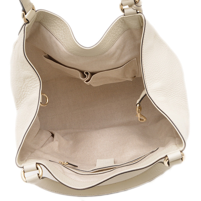 ソーホー インターロッキングG トートバッグ レザー アイボリー 282309 ハンドバッグ