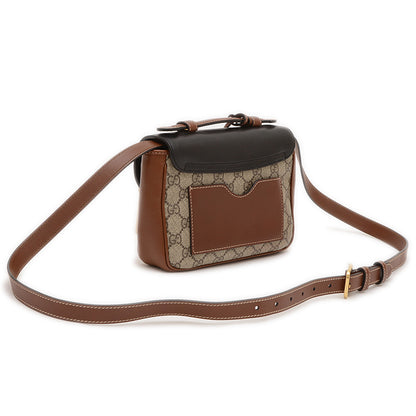 GGスプリーム 2WAYバッグ ベージュ/ブラック/ブラウン 658487 ショルダーバッグ