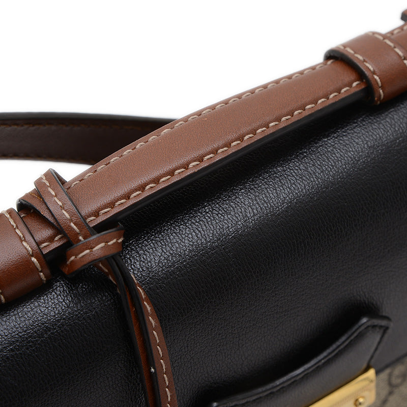 GGスプリーム 2WAYバッグ ベージュ/ブラック/ブラウン 658487 ショルダーバッグ