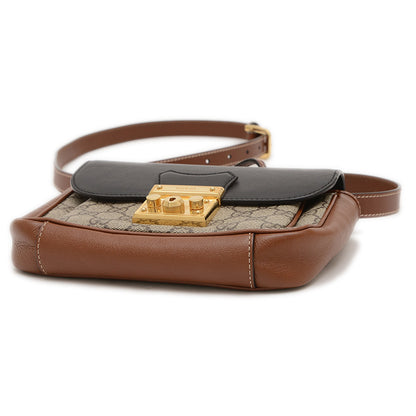 GGスプリーム 2WAYバッグ ベージュ/ブラック/ブラウン 658487 ショルダーバッグ