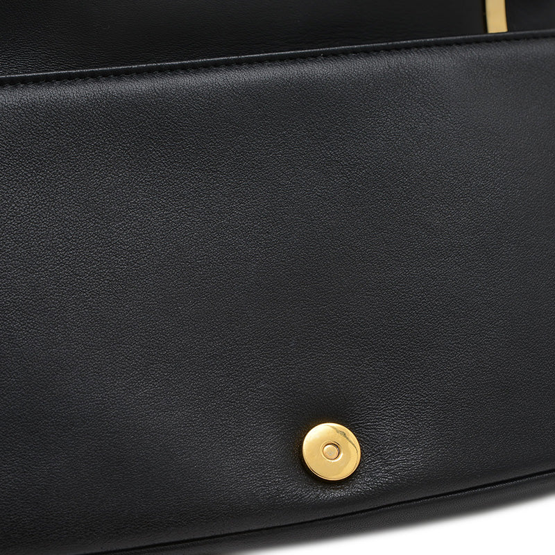 スモール キルティング ショルダーバッグ ラムスキン ブラック 8021492 ショルダーバッグ