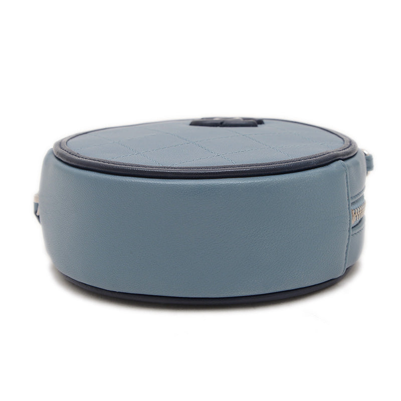 ココマーク ラウンド チェーンポーチ ラムスキン ブルー系 AP0245 ショルダーバッグ