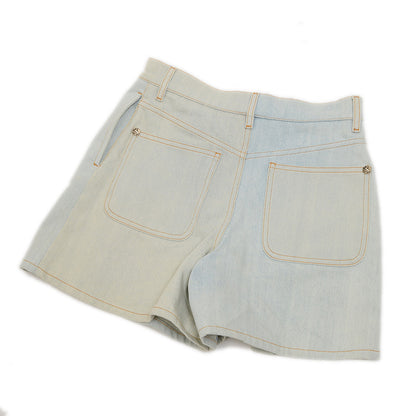 ショートパンツ デニム コットン ブルー レディース 36サイズ P58034V44057 ショートパンツ