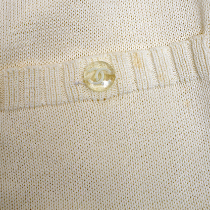 ココマーク カーディガン ベルスリープ コットン ホワイト 38サイズ カーディガン