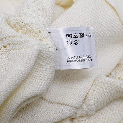 ココマーク カーディガン ベルスリープ コットン ホワイト 38サイズ カーディガン