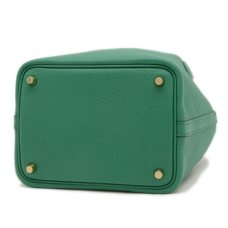 ピコタンロック PM 18 トリヨン ヴェールヴェルティゴ　ゴールド金具 W刻印 ハンドバッグ