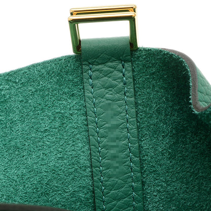 ピコタンロック PM 18 トリヨン ヴェールヴェルティゴ　ゴールド金具 W刻印 ハンドバッグ