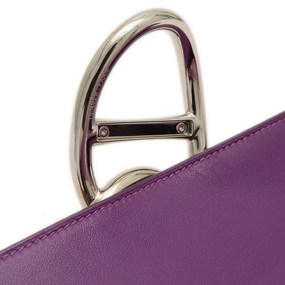 エジェ シェーヌダンクル タデクラフト アネモネ シルバー金具 R刻印 クラッチバッグ