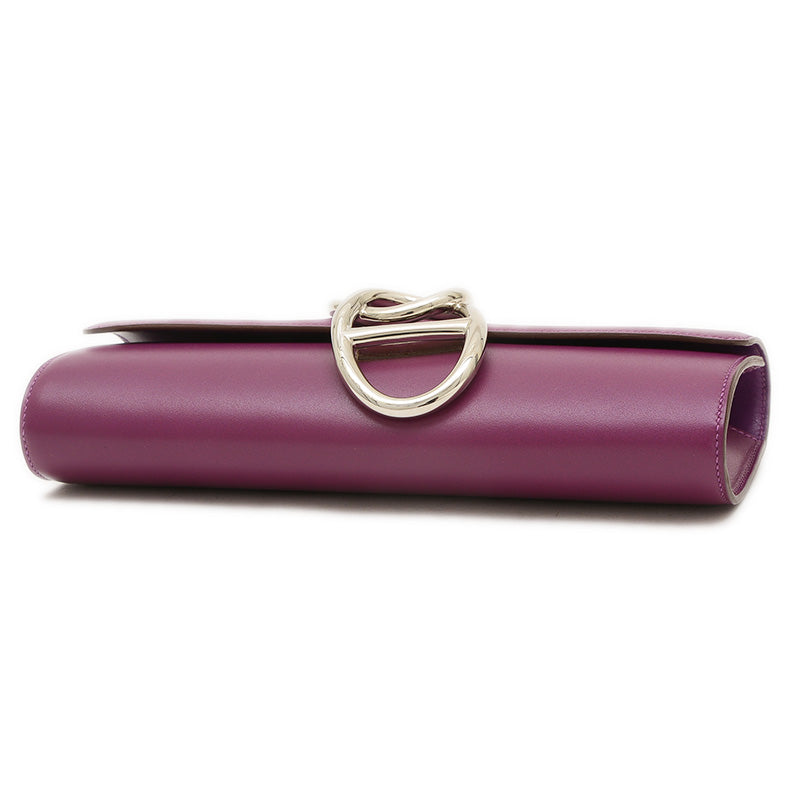 エジェ シェーヌダンクル タデクラフト アネモネ シルバー金具 R刻印 クラッチバッグ