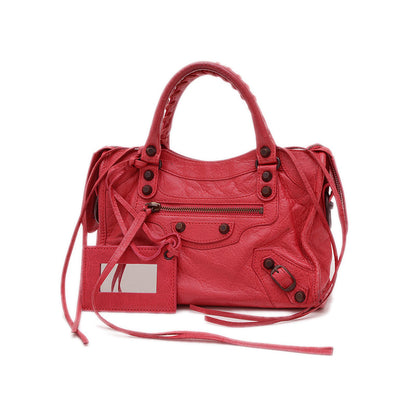 クラシック ミニシティ 2WAYバッグ レザー レッド 300295 ※ショルダー欠損 ハンドバッグ