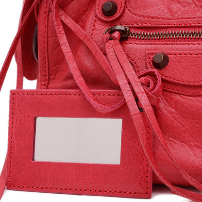 クラシック ミニシティ 2WAYバッグ レザー レッド 300295 ※ショルダー欠損 ハンドバッグ
